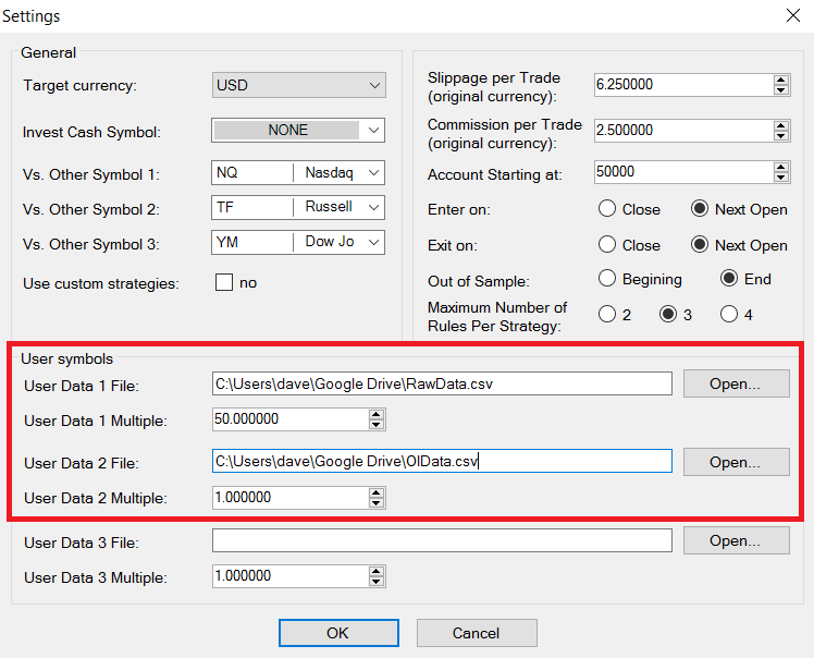 Build Alpha Import Custom Data