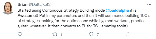 Trading Strategy Tweet Review for Build Alpha