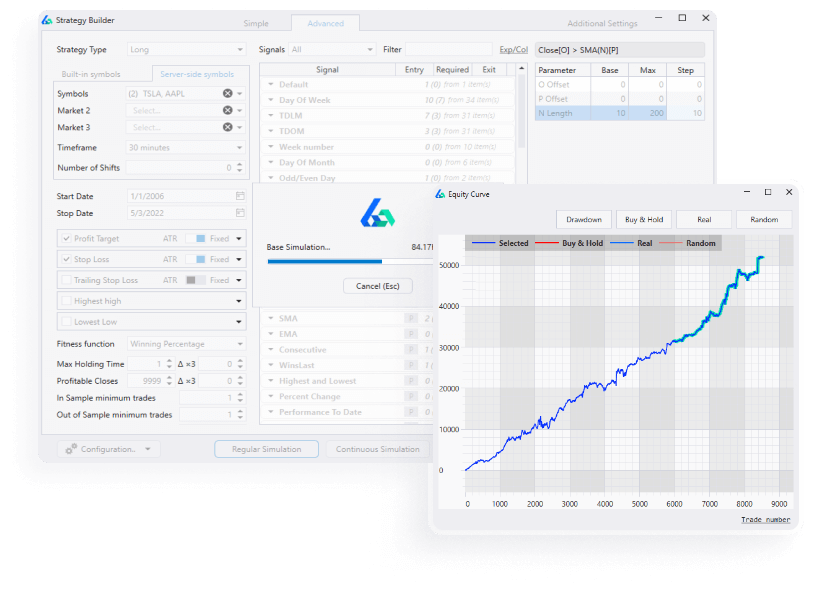 Build Alpha Algorithmic Trading Software Input Interface