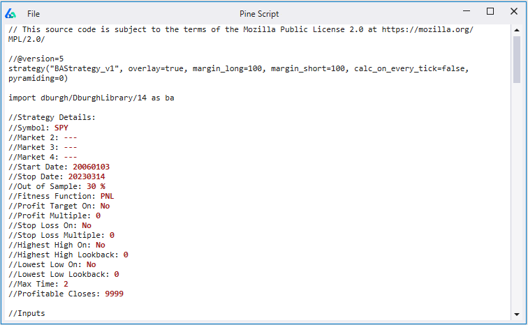 Pine Script Generated Code Example Build Alpha