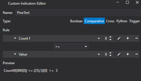 Build Alpha Darkmode Custom Indicator Editor