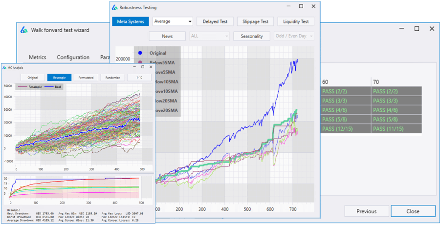 Build Alpha robustness testing and validation test results